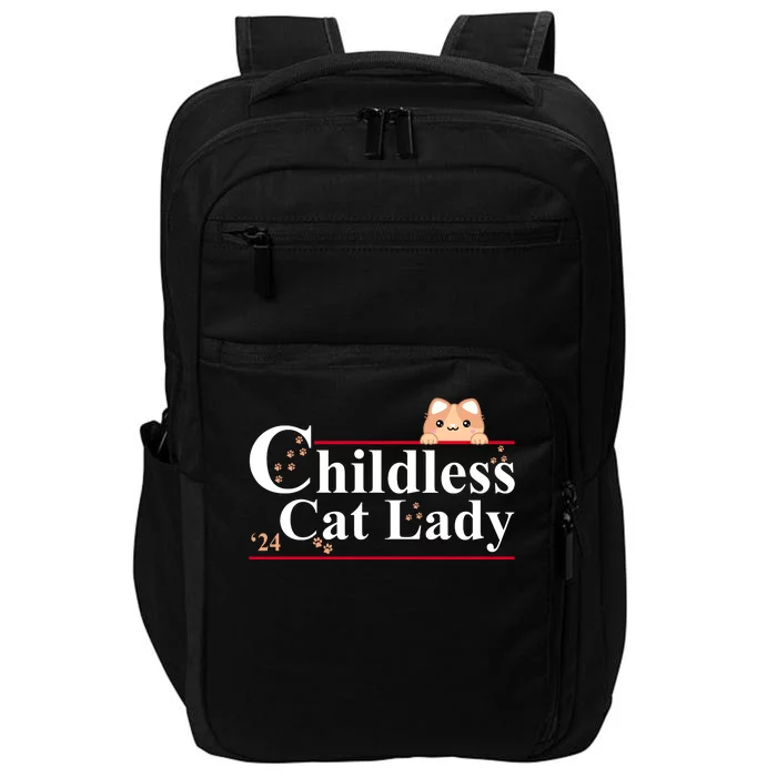 Childless Cat Lady 2024 Kamala Harris Election Impact Tech Backpack