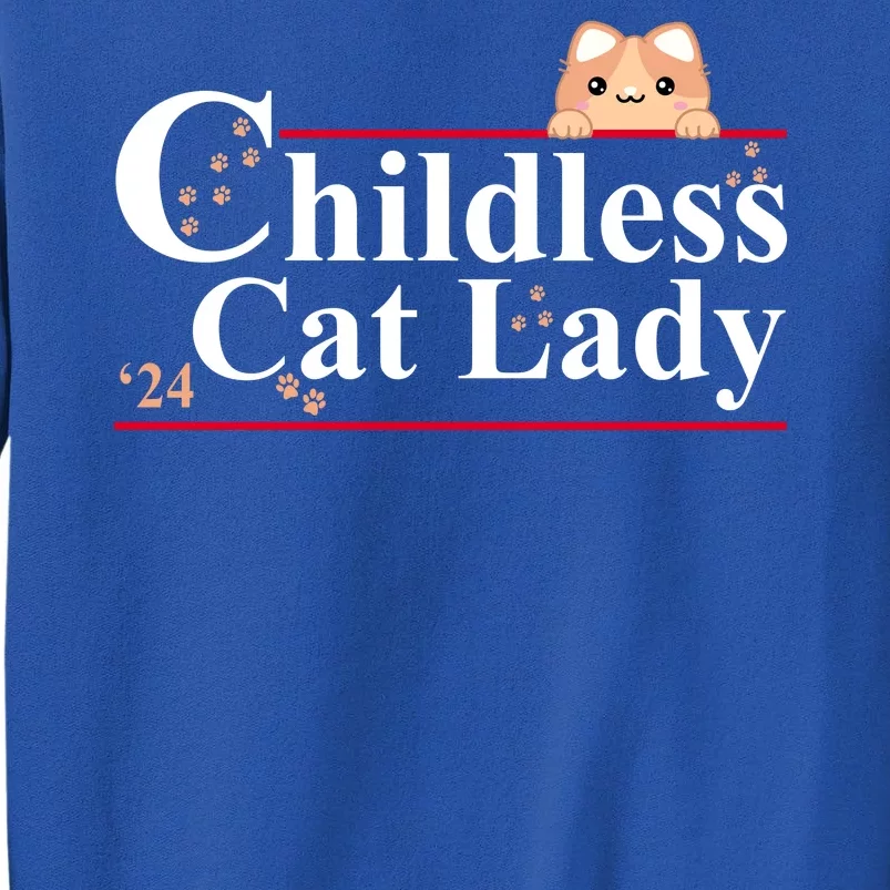 Childless Cat Lady 2024 Kamala Harris Election Sweatshirt