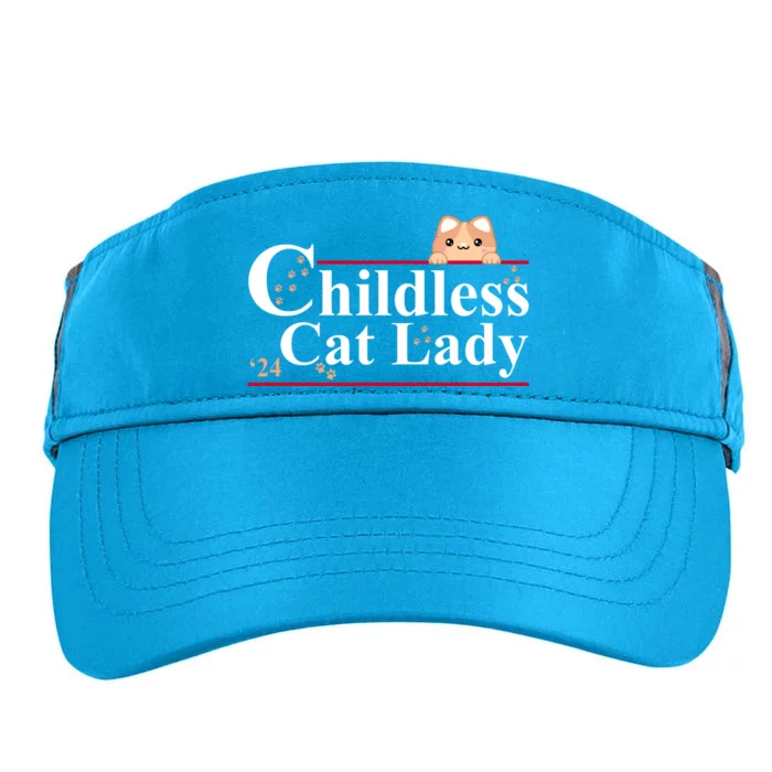 Childless Cat Lady 2024 Kamala Harris Election Adult Drive Performance Visor