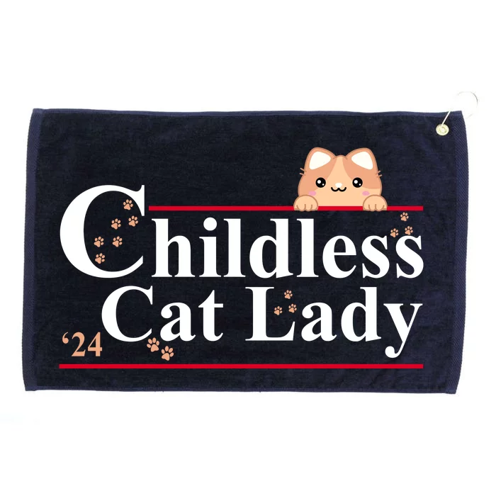 Childless Cat Lady 2024 Kamala Harris Election Grommeted Golf Towel