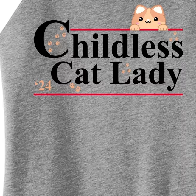 Childless Cat Lady 2024 Kamala Harris Election Women’s Perfect Tri Rocker Tank