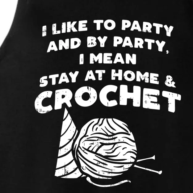 Crocheting Crochet Lover Crochet Yarn Crochet Gift Ladies Tri-Blend Wicking Tank