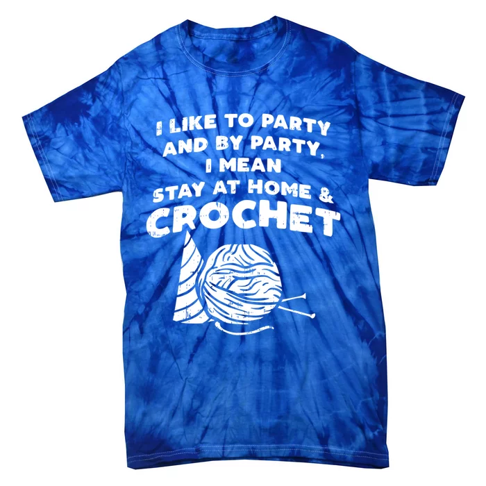 Crocheting Crochet Lover Crochet Yarn Crochet Gift Tie-Dye T-Shirt