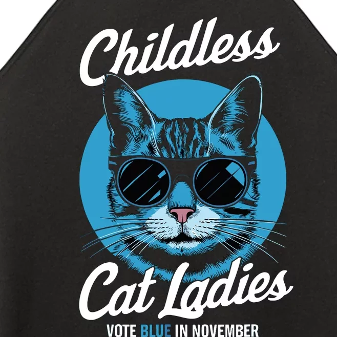 Childless Cat Ladies Vote Blue In November Democrats Liberal Women’s Perfect Tri Rocker Tank