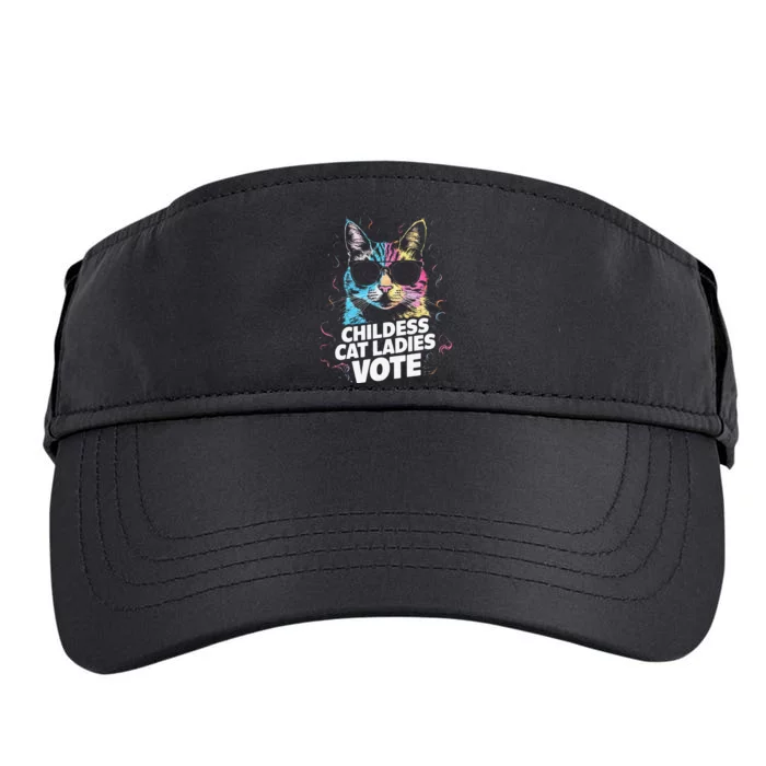 Childless Cat Ladies Vote Adult Drive Performance Visor