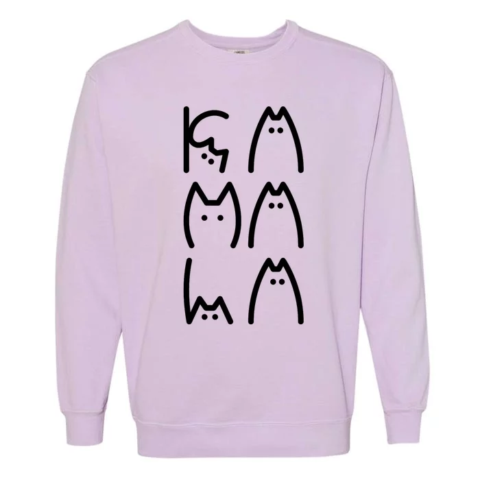 Childless Cat Ladies For Kamala Election 2024 Cat Lady Garment-Dyed Sweatshirt