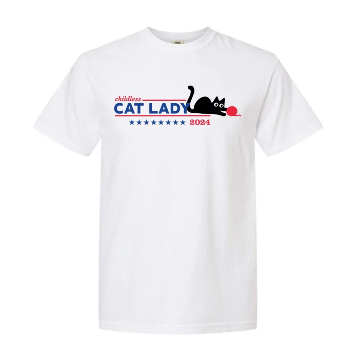 Childless Cat Lady Voting Election 2024 Usa Garment-Dyed Heavyweight T-Shirt