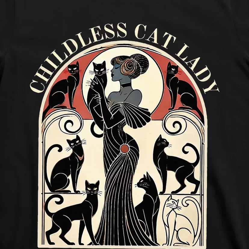 Childless Cat Ladies Cat Karma Retro Funny T-Shirt