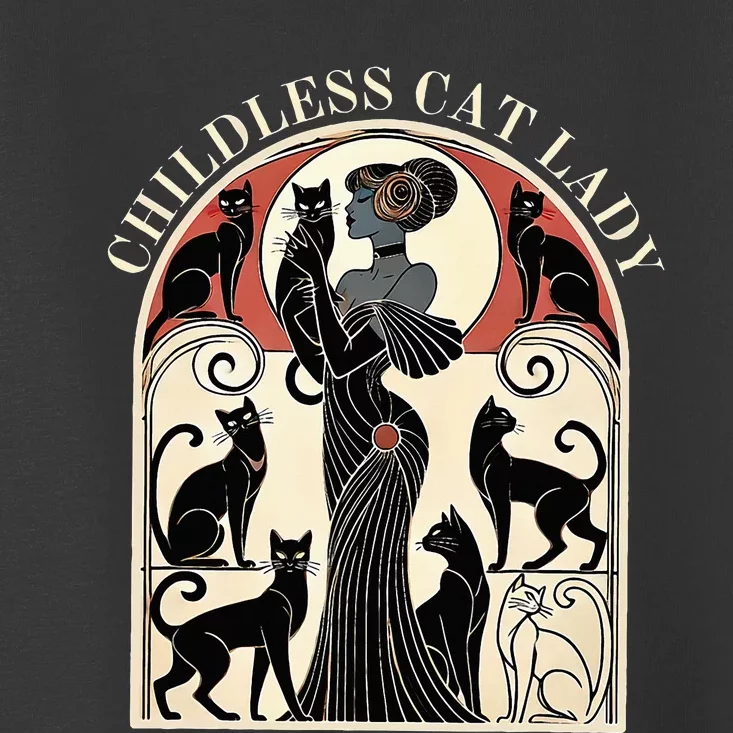 Childless Cat Ladies Cat Karma Retro Funny Toddler T-Shirt