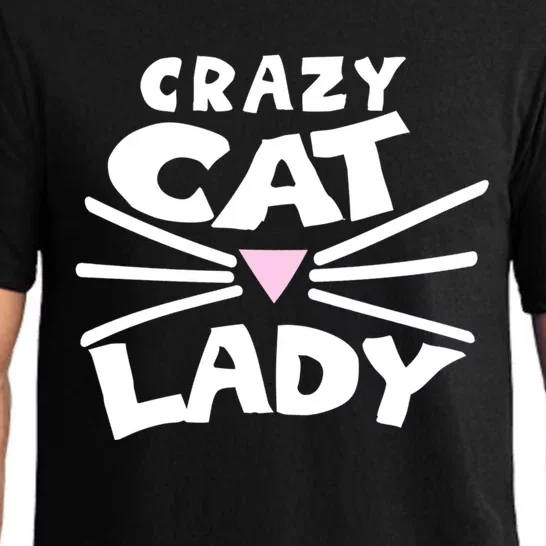 Crazy Cat Lady Long Funny Gift Cute Cat Gift Pajama Set