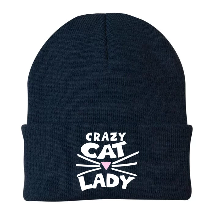 Crazy Cat Lady Long Funny Gift Cute Cat Gift Knit Cap Winter Beanie