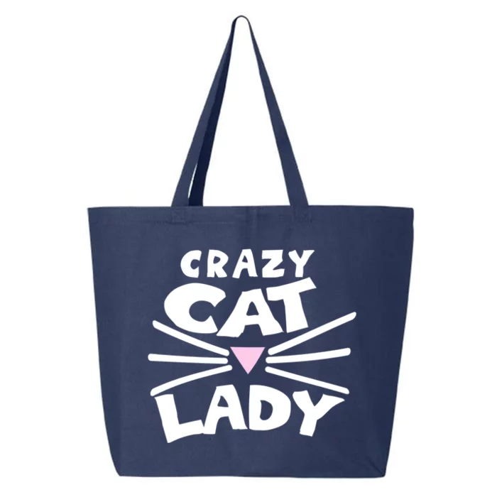 Crazy Cat Lady Long Funny Gift Cute Cat Gift 25L Jumbo Tote