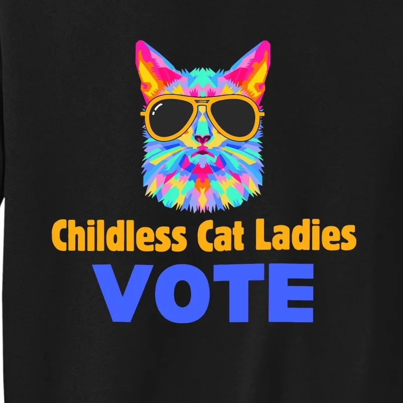 Childless Cat Ladies Vote Blue Sweatshirt