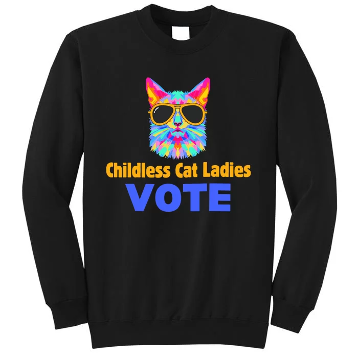 Childless Cat Ladies Vote Blue Sweatshirt