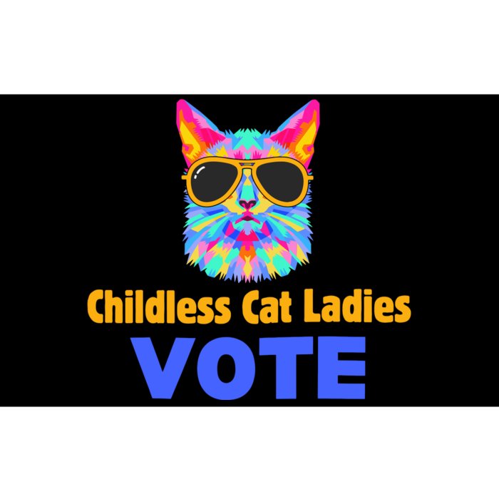 Childless Cat Ladies Vote Blue Bumper Sticker