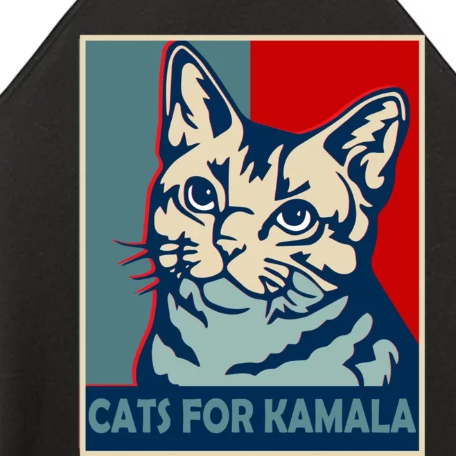 Childless Cat Lady Is Voting Kamala Harris Funny Cats For Kamala President Women’s Perfect Tri Rocker Tank