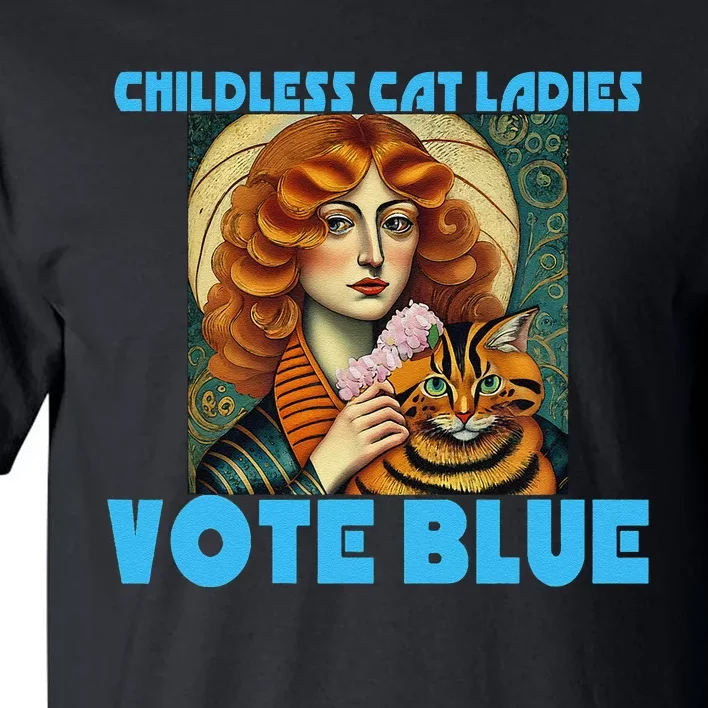 Childless Cat Ladies Vote Blue Tall T-Shirt