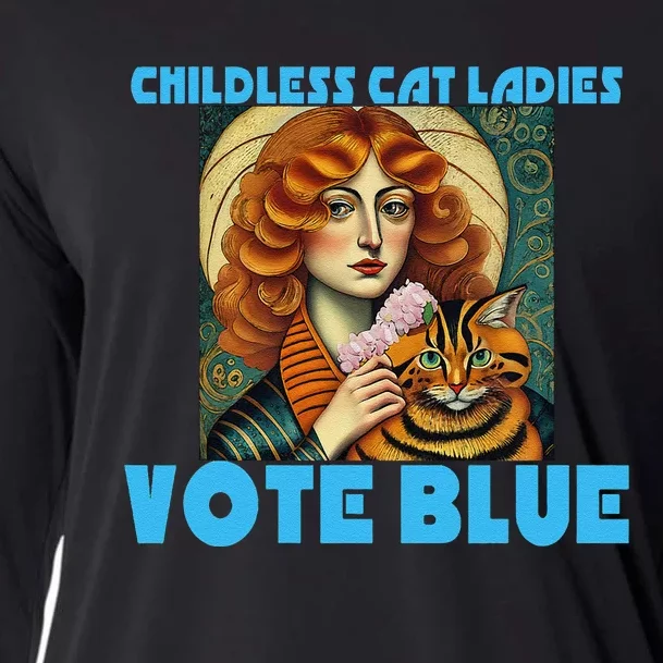 Childless Cat Ladies Vote Blue Cooling Performance Long Sleeve Crew