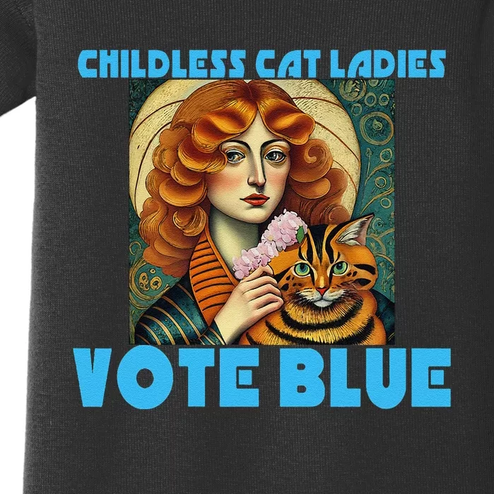 Childless Cat Ladies Vote Blue Baby Bodysuit