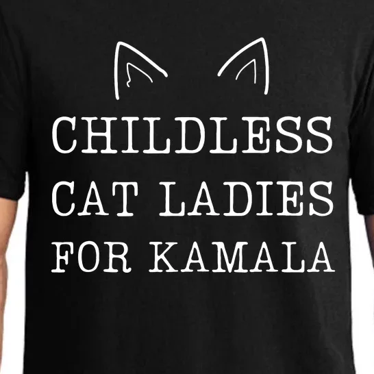 Childless Cat Ladies For Kamala 2024 Pajama Set