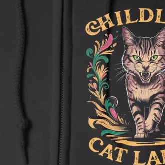 Childless Cat Ladies Feminist Childless Cat Ladies 2024 Full Zip Hoodie