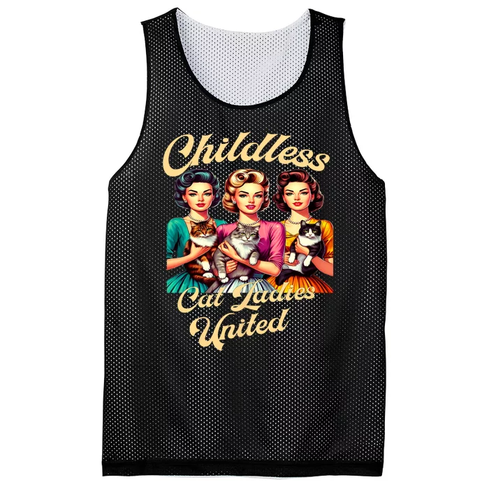 Childless Cat Ladies United Mesh Reversible Basketball Jersey Tank