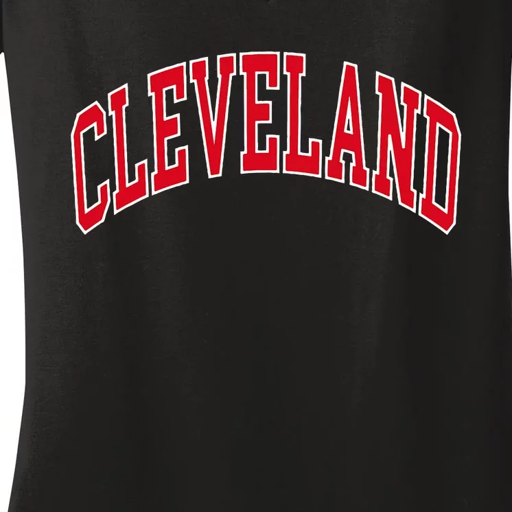 Cleveland Women's V-Neck T-Shirt