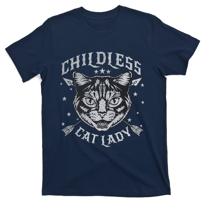 Childless Cat Lady Cat Ladies For Kamala Harris 2024 T-Shirt