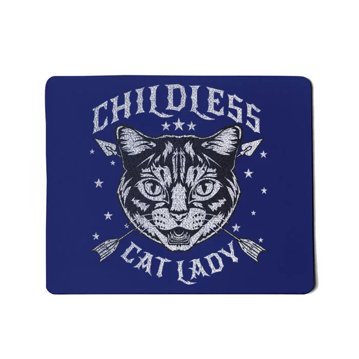 Childless Cat Lady Cat Ladies For Kamala Harris 2024 Mousepad