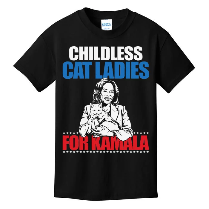 Childless Cat Ladies For Kamala Kids T-Shirt