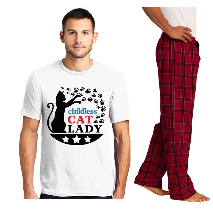 Childless Cat Lady Vote Vintage Childless Cat Ladies Pajama Set