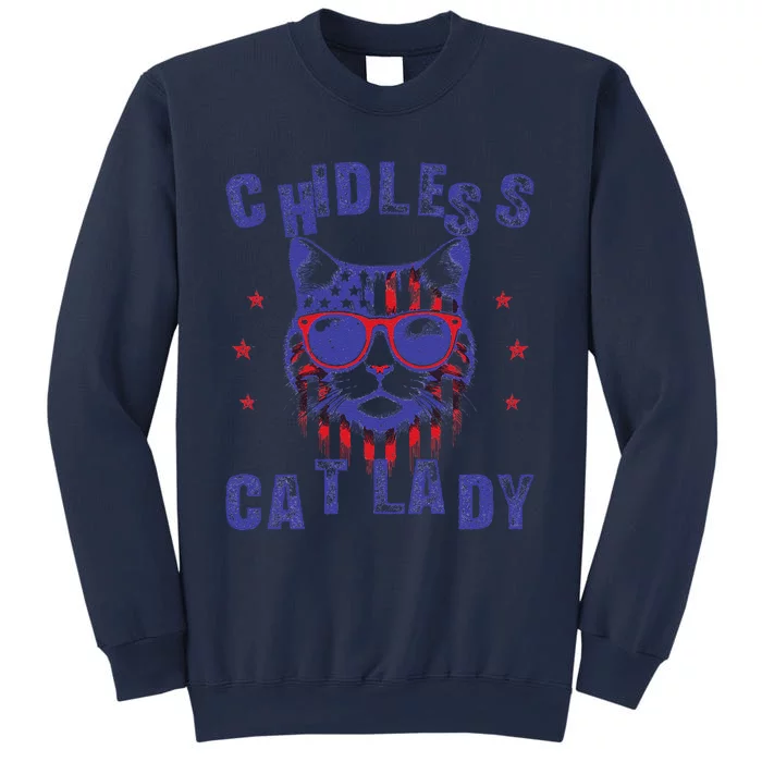 Childless Cat Ladies For Kamala Harris 2024 Election Vintage Sweatshirt