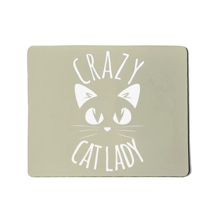 CRAZY CAT LADY Funny Fur Mom Mothers Day Christmas Birthday Mousepad