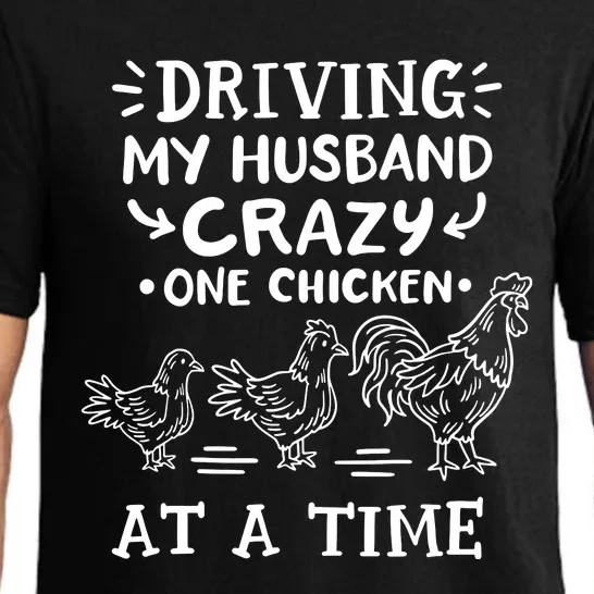 Crazy Chicken Lady Funny Chicken Pajama Set