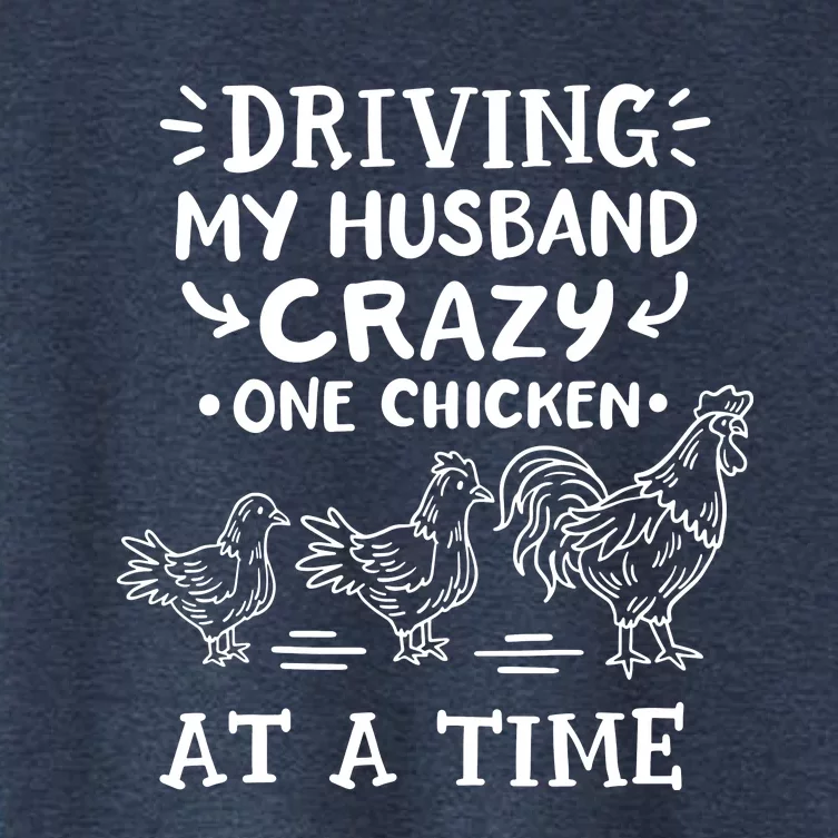 Crazy Chicken Lady Funny Chicken Women's Crop Top Tee