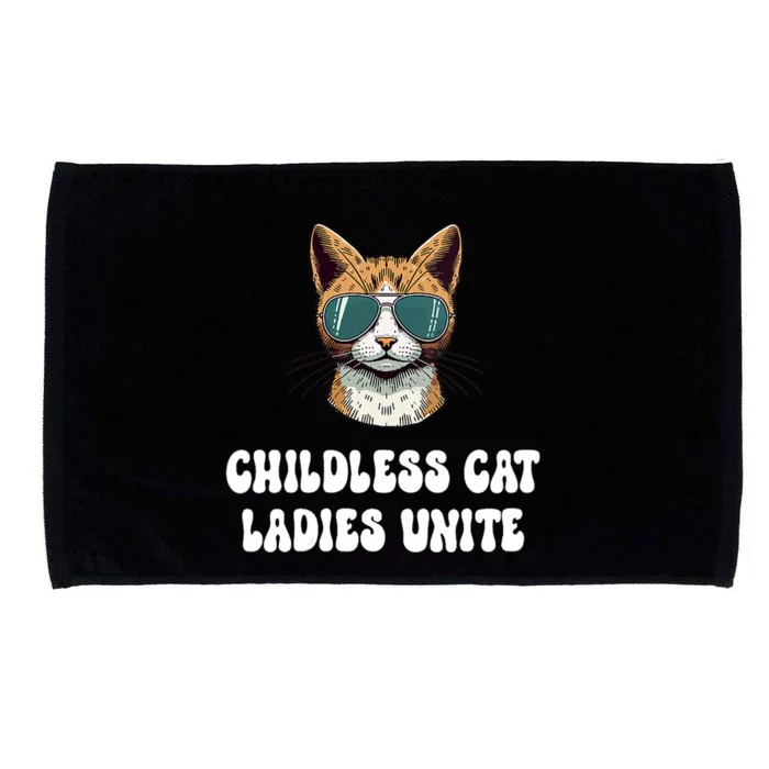 Childless Cat Ladies Unite Funny Cute Microfiber Hand Towel