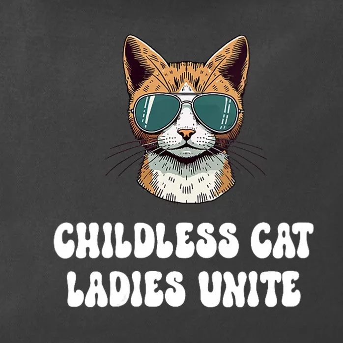 Childless Cat Ladies Unite Funny Cute Zip Tote Bag