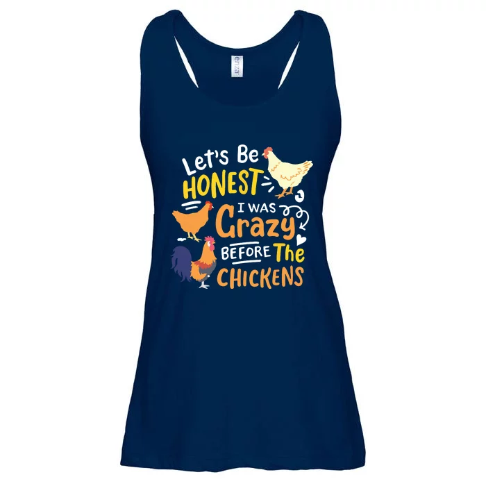 Crazy Chicken Lady Lets Be Honest I Was Crazy Before Ladies Essential Flowy Tank