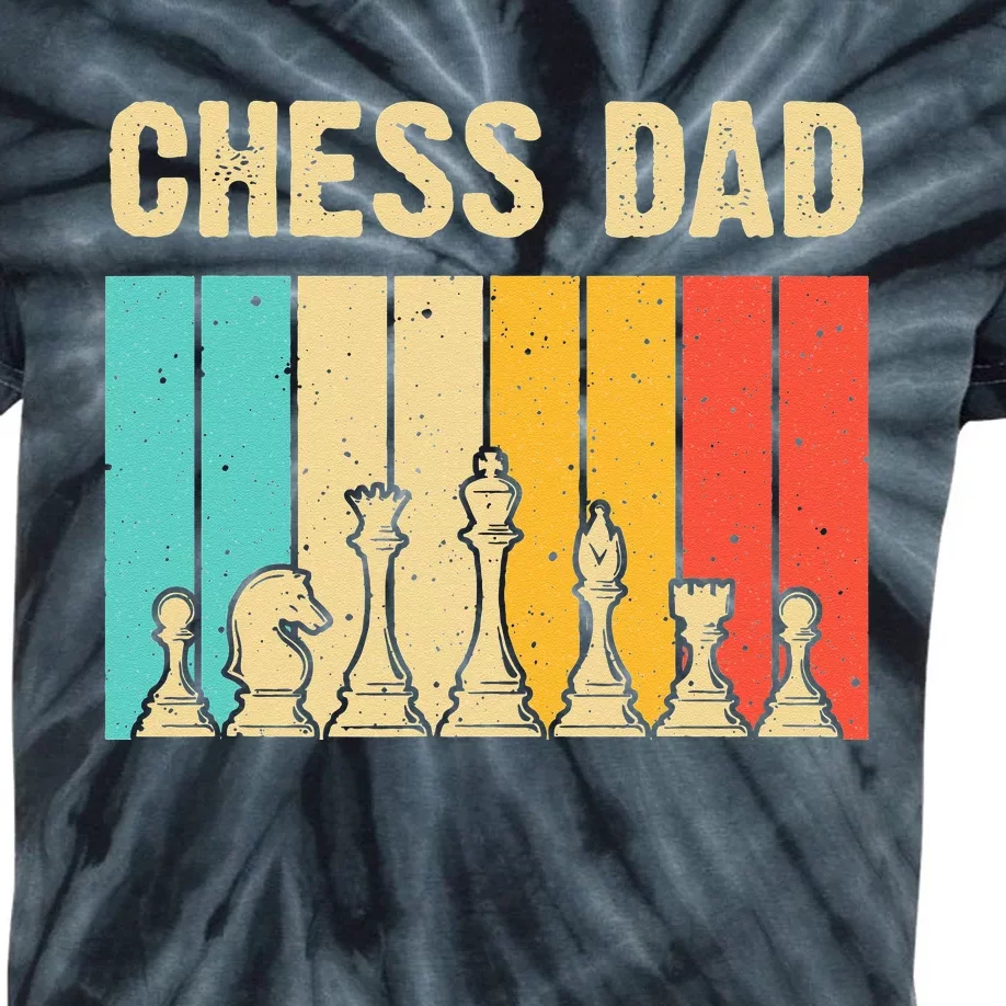 Cool Chess Lover Art For Dad Men Father Novelty Chess Player Kids Tie-Dye T-Shirt