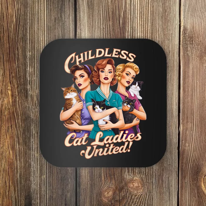 Childless Cat Ladies United Coaster