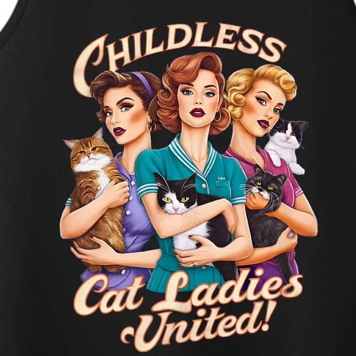 Childless Cat Ladies United Performance Tank