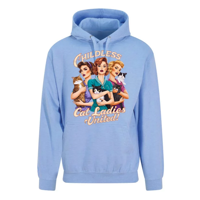 Childless Cat Ladies United Unisex Surf Hoodie