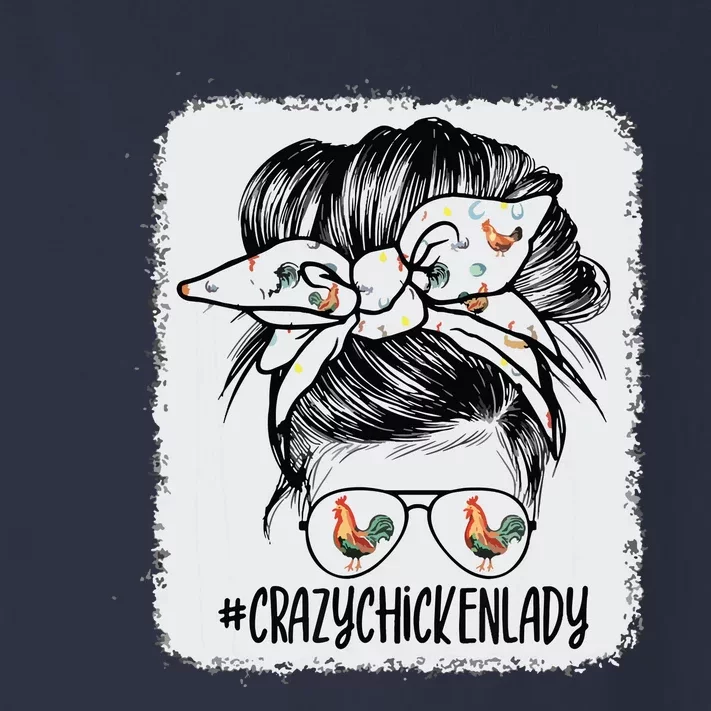 Crazy Chicken Lady Messy Bun Hair Toddler Long Sleeve Shirt