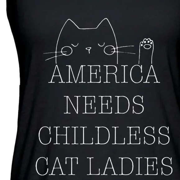 Childless Cat Ladies Vote 2024 Ladies Essential Flowy Tank