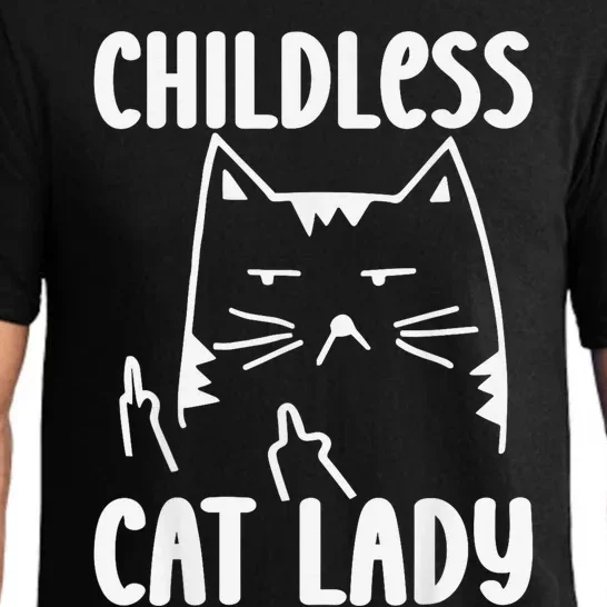 Childless Cat Lady 2024 Funny Political Elections Democrat Kamala Harris 2024 Pajama Set