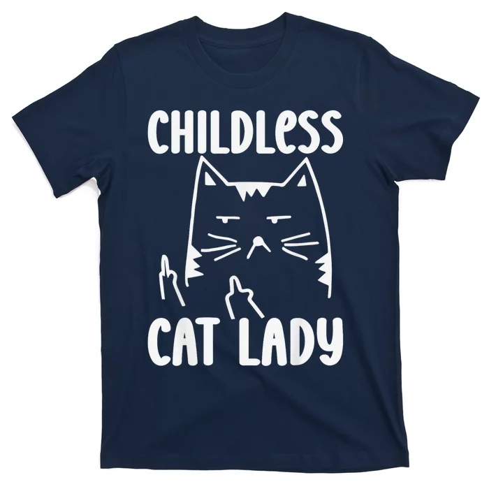 Childless Cat Lady 2024 Funny Political Elections Democrat Kamala Harris 2024 T-Shirt