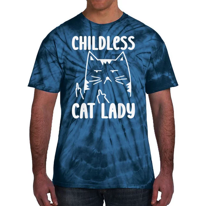 Childless Cat Lady 2024 Funny Political Elections Democrat Kamala Harris 2024 Tie-Dye T-Shirt