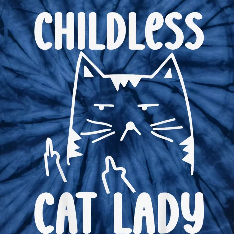 Childless Cat Lady 2024 Funny Political Elections Democrat Kamala Harris 2024 Tie-Dye T-Shirt