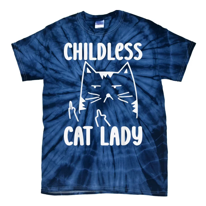 Childless Cat Lady 2024 Funny Political Elections Democrat Kamala Harris 2024 Tie-Dye T-Shirt