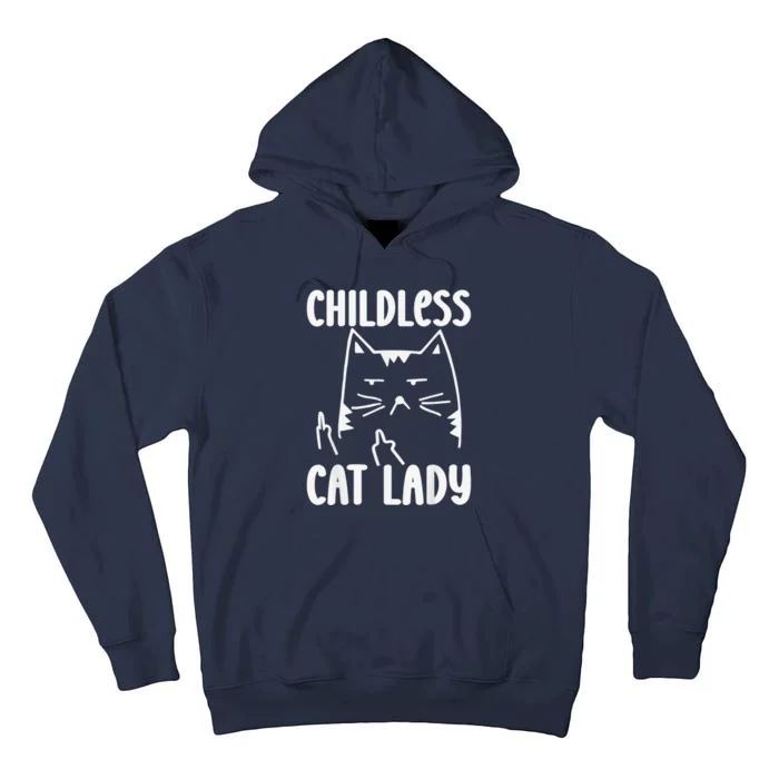 Childless Cat Lady 2024 Funny Political Elections Democrat Kamala Harris 2024 Tall Hoodie